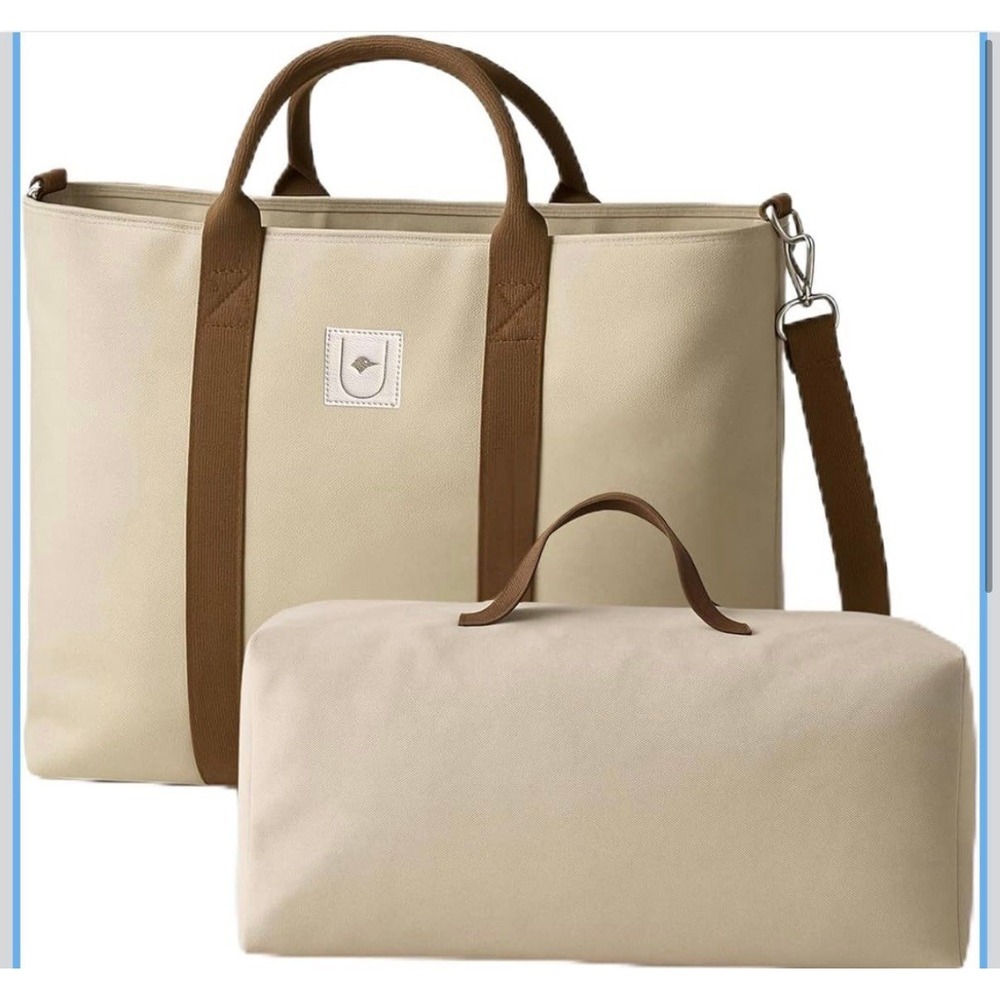 2-in-1 Oversized Beach Bag Tote with Removable Cooler